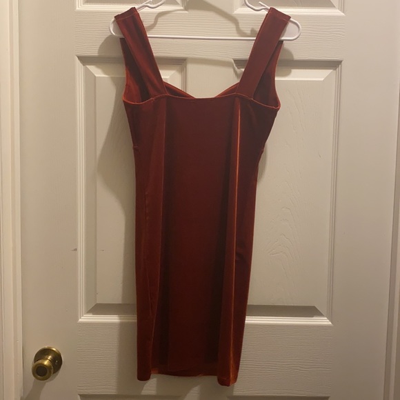 Velvet Rust Forever 21 Bodycon Mini Dress - Picture 4 of 5